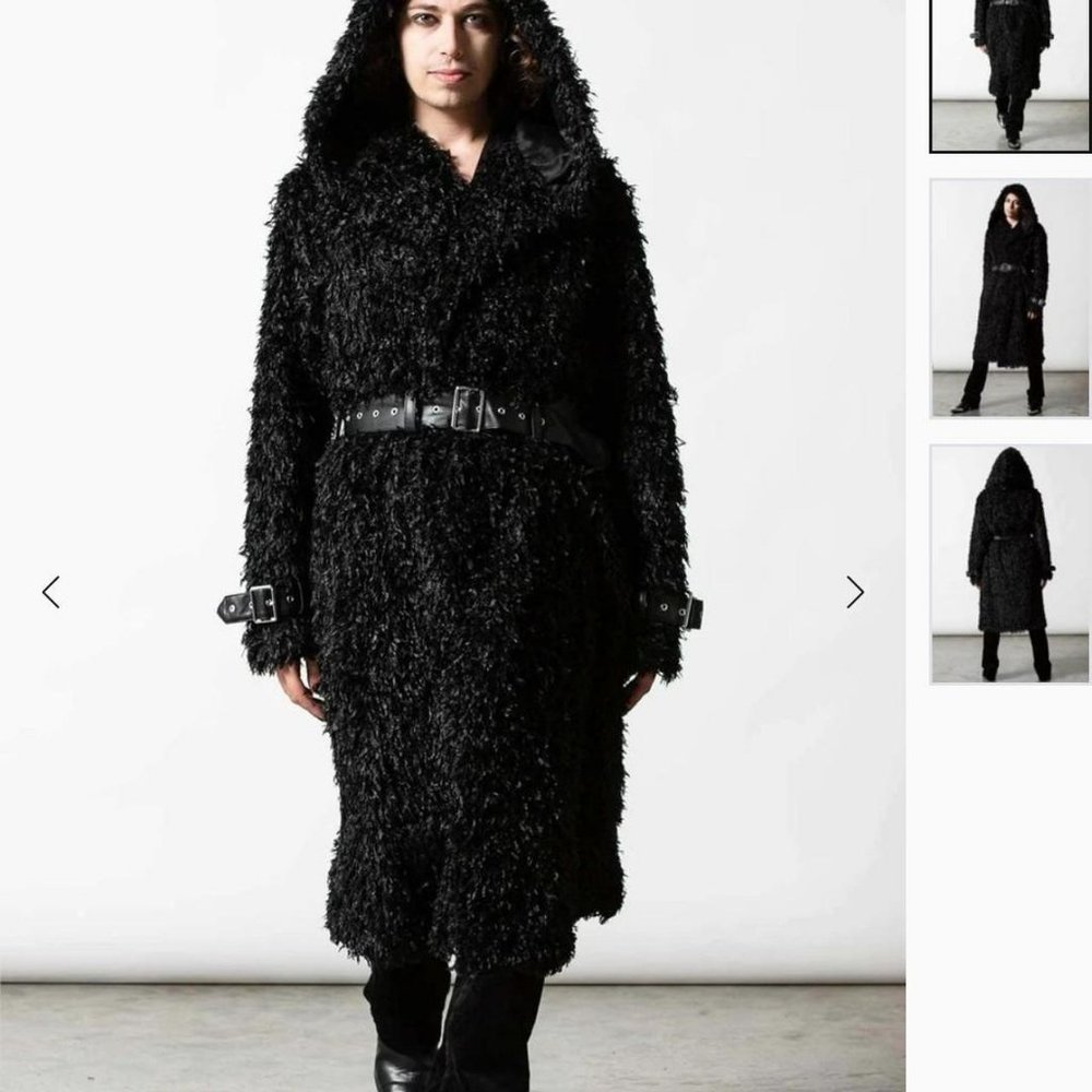 NWT Killstar Epic Faux Fur Coat